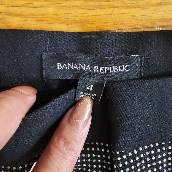 Banana Republic Flannel Gaucho Pant Size 4 Wide-Leg Trousers Wool pants $89 - Picture 5 of 12